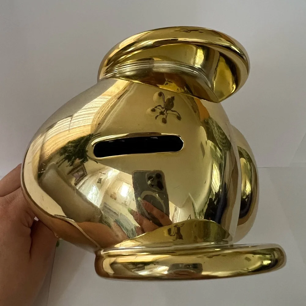 Happy Chic by Jonathan Adler Gold Elephant Piggy Bank